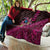 Hawaiian Abstract Sea Turtle Quilt Polynesian Tapa Art and Kakau Tattoo Pink WaterColor - Polynesian Pride