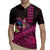 Hawaiian Abstract Sea Turtle Rugby Jersey Polynesian Tapa Art and Kakau Tattoo Pink WaterColor - Polynesian Pride