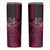 Hawaiian Abstract Sea Turtle Skinny Tumbler Polynesian Tapa Art and Kakau Tattoo Pink WaterColor - Polynesian Pride
