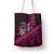 Hawaiian Abstract Sea Turtle Tote Bag Polynesian Tapa Art and Kakau Tattoo Pink WaterColor - Polynesian Pride
