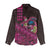 Hawaiian Abstract Sea Turtle Women Casual Shirt Polynesian Tapa Art and Kakau Tattoo Pink WaterColor - Polynesian Pride