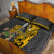 Hawaii Island Quilt Bed Set Hawaiian Warrior and Kakau Symbols Abstract Tattoo LT03 - Polynesian Pride