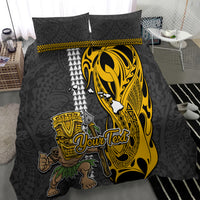 Custom Hawaii Island Bedding Set Hawaiian Warrior and Kakau Symbols Abstract Tattoo LT03 - Polynesian Pride