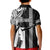 Hawaii Island Kid Polo Shirt Hawaiian King and Kakau Symbols Abstract Shoulder Tattoo LT03 - Polynesian Pride
