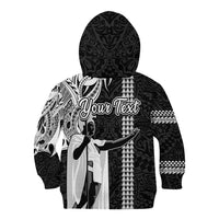 Custom Hawaii Island Kid Hoodie Hawaiian King and Kakau Symbols Abstract Shoulder Tattoo LT03 - Polynesian Pride