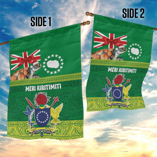 Cook Islands Meri Kiritimiti Garden Flag Christmas Turtle - Cooks ...