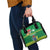 Cook Islands Meri Kiritimiti Shoulder Handbag Christmas Turtle - Cooks Islands Emblems and Polynesian Art Pattern
