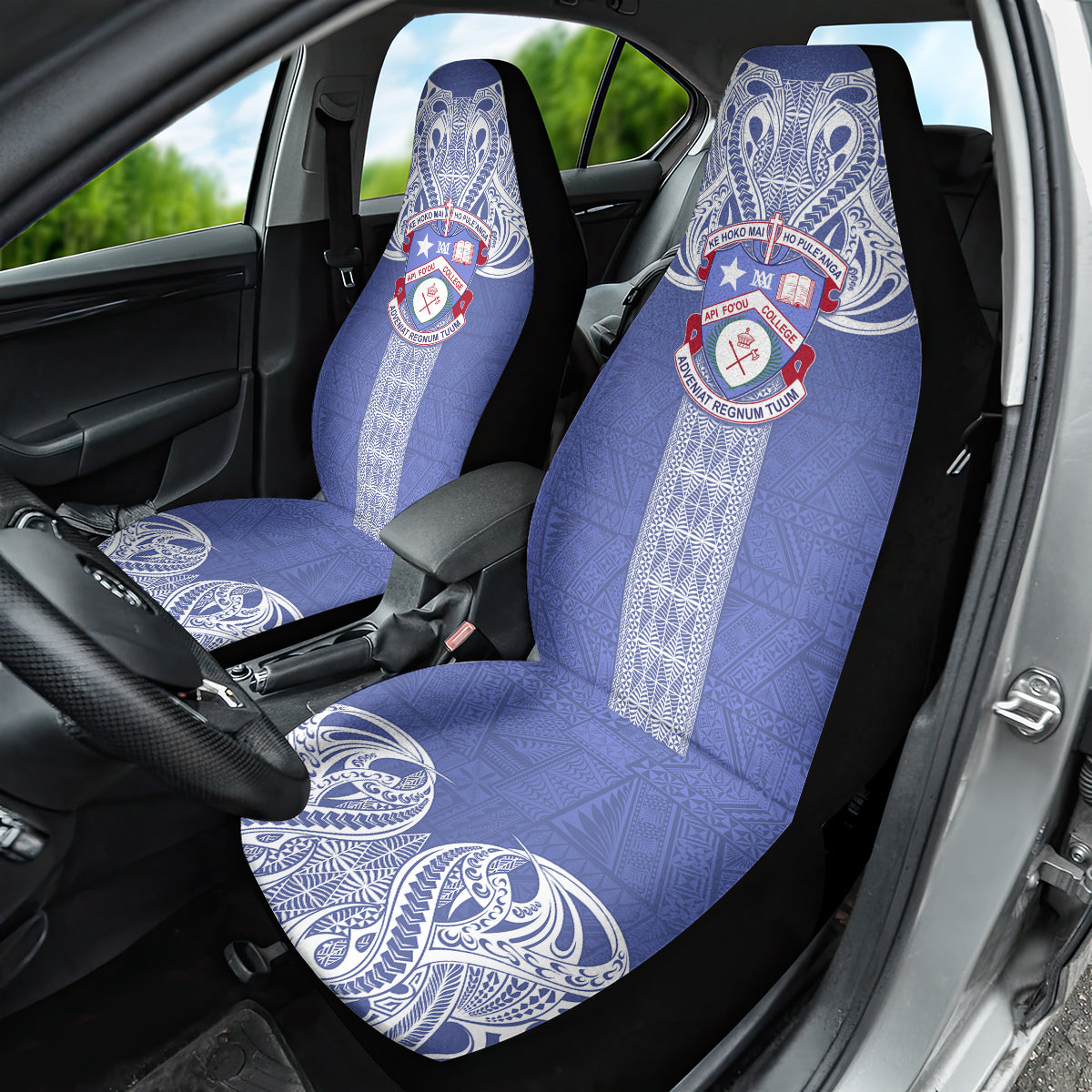 Tonga Apifoou School Car Seat Cover Ngatu and Polynesian Pattern LT03 - Polynesian Pride