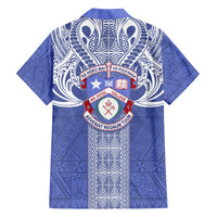 Tonga Apifoou School Family Matching Off Shoulder Short Dress and Hawaiian Shirt Ngatu and Polynesian Pattern LT03 - Polynesian Pride
