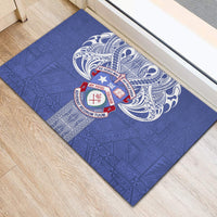 Tonga Apifoou School Rubber Doormat Ngatu and Polynesian Pattern LT03 - Polynesian Pride
