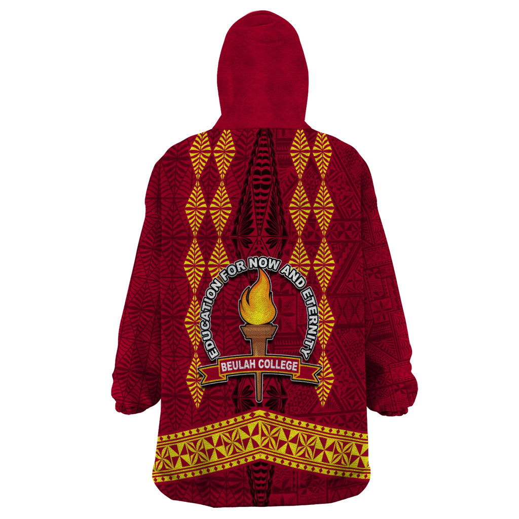 Tonga Beulah College Wearable Blanket Hoodie Ngatu and Polynesian Pattern LT03 - Polynesian Pride