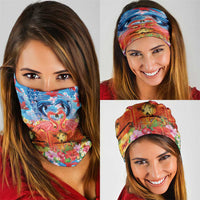 Hawaiian Love-Couple Dolphins and Flamingos Neck Gaiter - Polynesian Pride