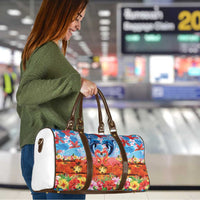 Hawaiian Love-Couple Dolphins and Flamingos Travel Bag - Polynesian Pride