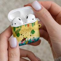Hawaiian Alohawaii AirPods Case Tropical Plants and Animals on The Beach - Polynesian Pride