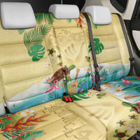 Hawaiian Alohawaii Back Car Seat Cover Tropical Plants and Animals on The Beach - Polynesian Pride