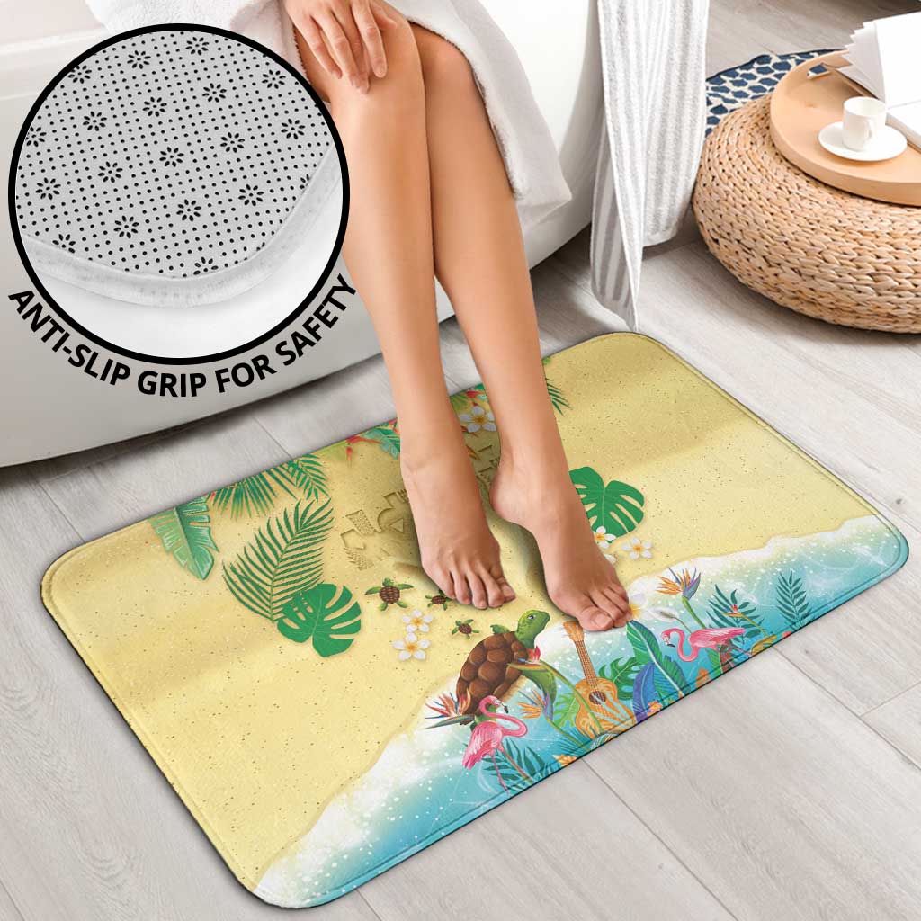 Hawaiian Alohawaii Bathroom Set Tropical Plants and Animals on The Beach - Polynesian Pride