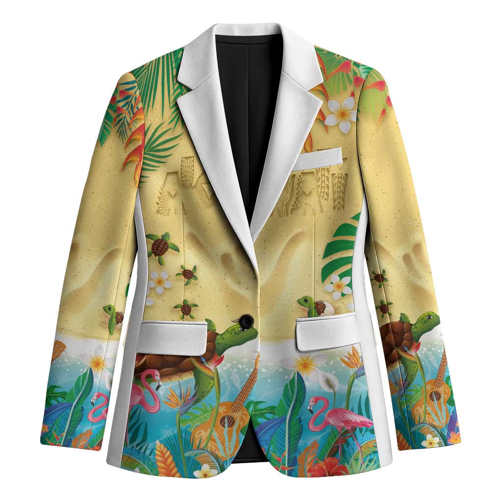 Hawaiian Alohawaii Blazer Tropical Plants and Animals on The Beach - Polynesian Pride
