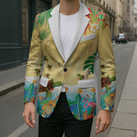 Hawaiian Alohawaii Blazer Tropical Plants and Animals on The Beach - Polynesian Pride