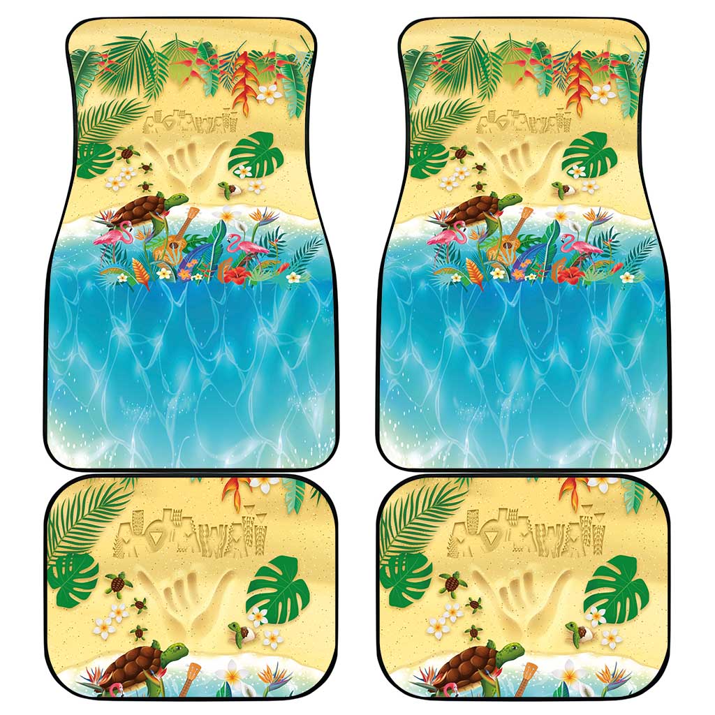 Hawaiian Alohawaii Car Mats Tropical Plants and Animals on The Beach - Polynesian Pride