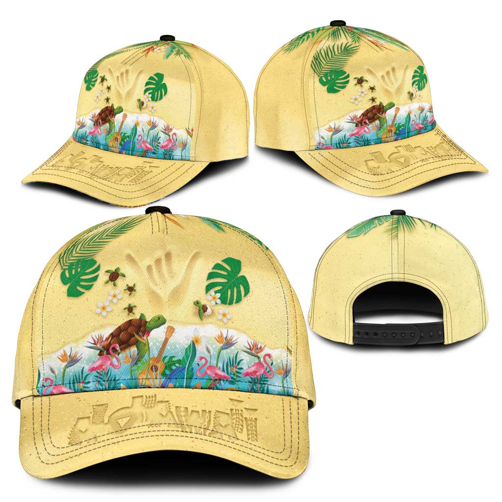 Hawaiian Alohawaii Classic Cap Tropical Plants and Animals on The Beach - Polynesian Pride
