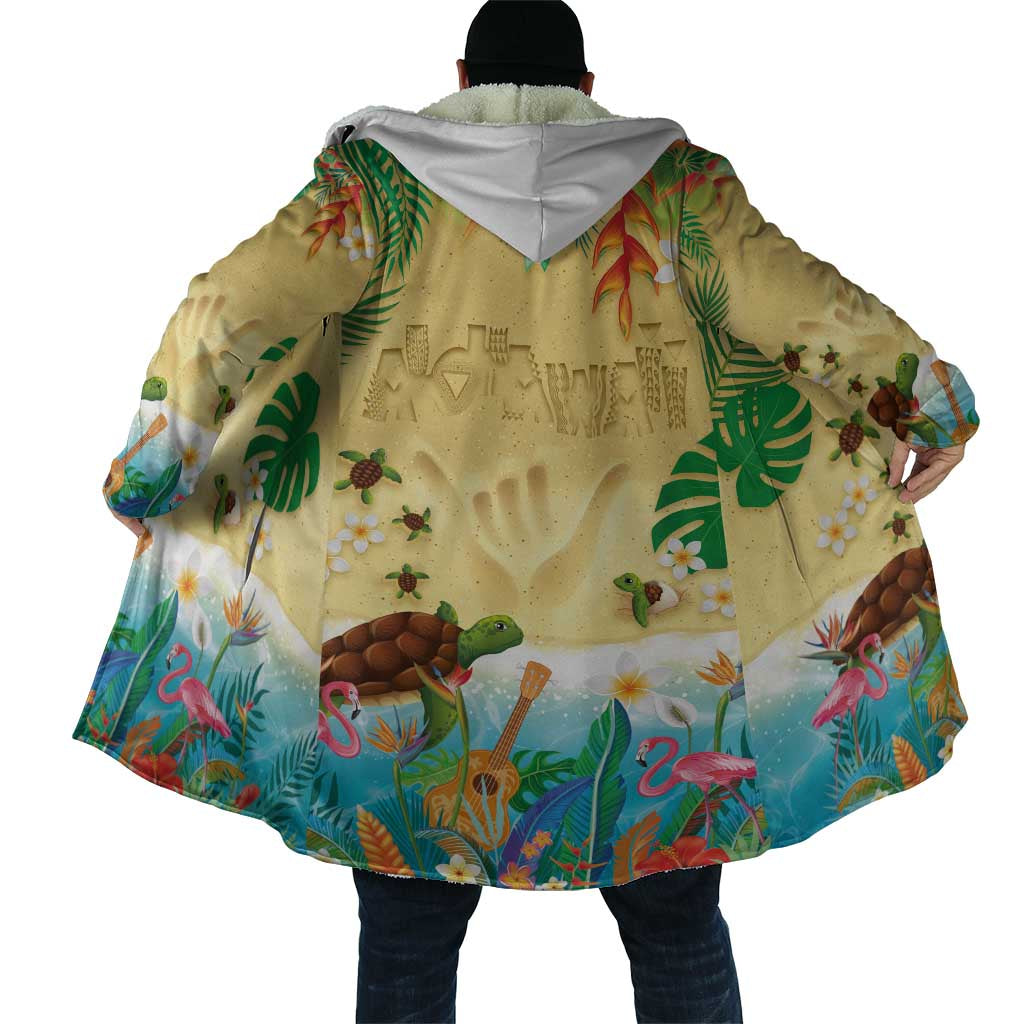 Hawaiian Alohawaii Cloak Tropical Plants and Animals on The Beach - Polynesian Pride