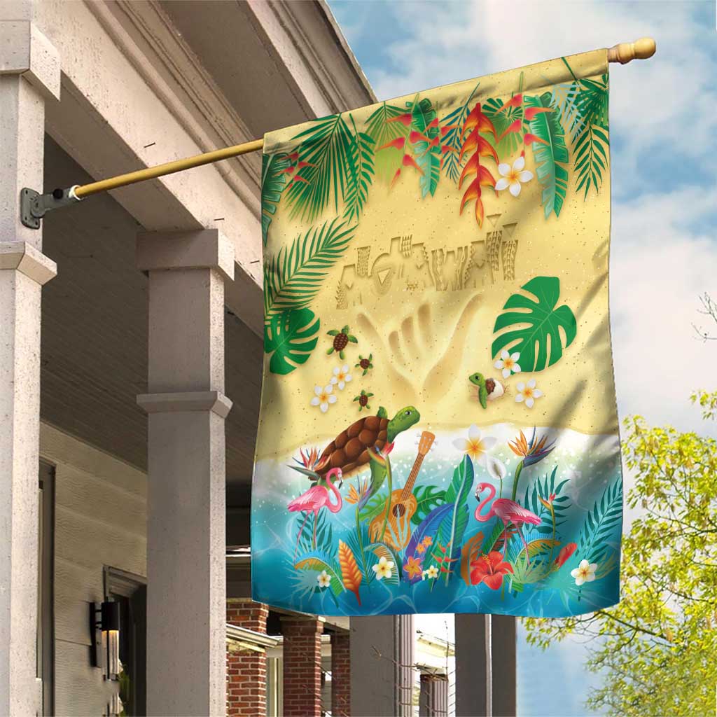 Hawaiian Alohawaii Garden Flag Tropical Plants and Animals on The Beach LT03 House Flag Multicolor - Polynesian Pride