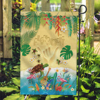 Hawaiian Alohawaii Garden Flag Tropical Plants and Animals on The Beach - Polynesian Pride
