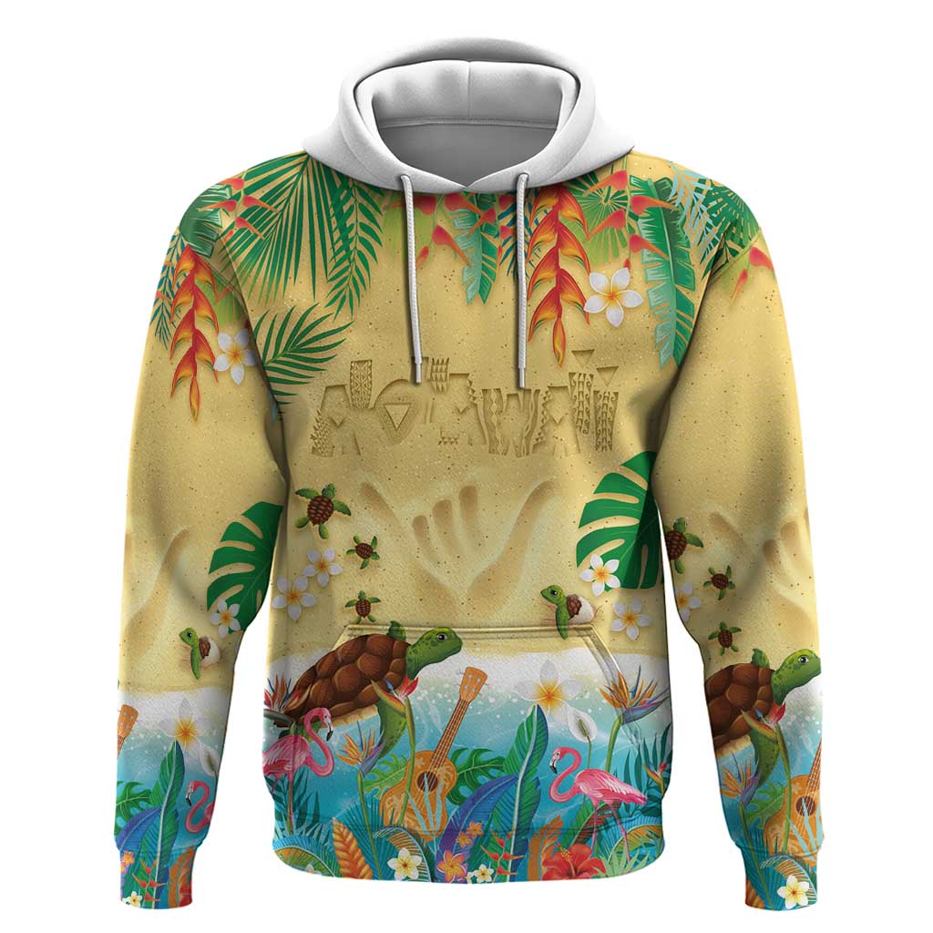 Hawaiian Alohawaii Hoodie Tropical Plants and Animals on The Beach LT03 Pullover Hoodie Multicolor - Polynesian Pride