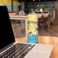 Hawaiian Alohawaii Skinny Tumbler Tropical Plants and Animals on The Beach - Polynesian Pride