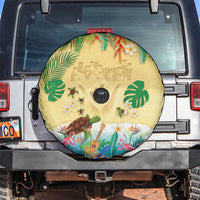 Hawaiian Alohawaii Spare Tire Cover Tropical Plants and Animals on The Beach - Polynesian Pride