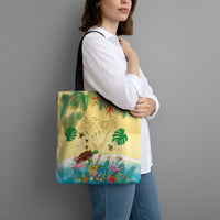 Hawaiian Alohawaii Tote Bag Tropical Plants and Animals on The Beach - Polynesian Pride