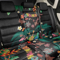 Hawaiian Alohawaii Back Car Seat Cover Tribal Sea Animals Tattoo and Tropical Plants - Polynesian Pride
