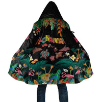 Hawaiian Alohawaii Cloak Tribal Sea Animals Tattoo and Tropical Plants - Polynesian Pride