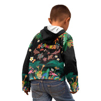 Hawaiian Alohawaii Kid Hoodie Tribal Sea Animals Tattoo and Tropical Plants - Polynesian Pride