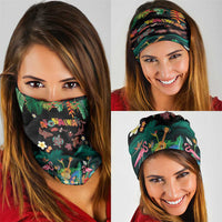 Hawaiian Alohawaii Neck Gaiter Tribal Sea Animals Tattoo and Tropical Plants - Polynesian Pride