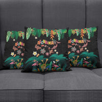Hawaiian Alohawaii Pillow Cover Tribal Sea Animals Tattoo and Tropical Plants - Polynesian Pride