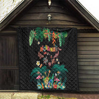 Hawaiian Alohawaii Quilt Tribal Sea Animals Tattoo and Tropical Plants - Polynesian Pride