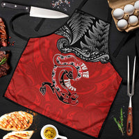 Aotearoa Toitu Te Tiriti Apron Taniwha Tribal Motifs