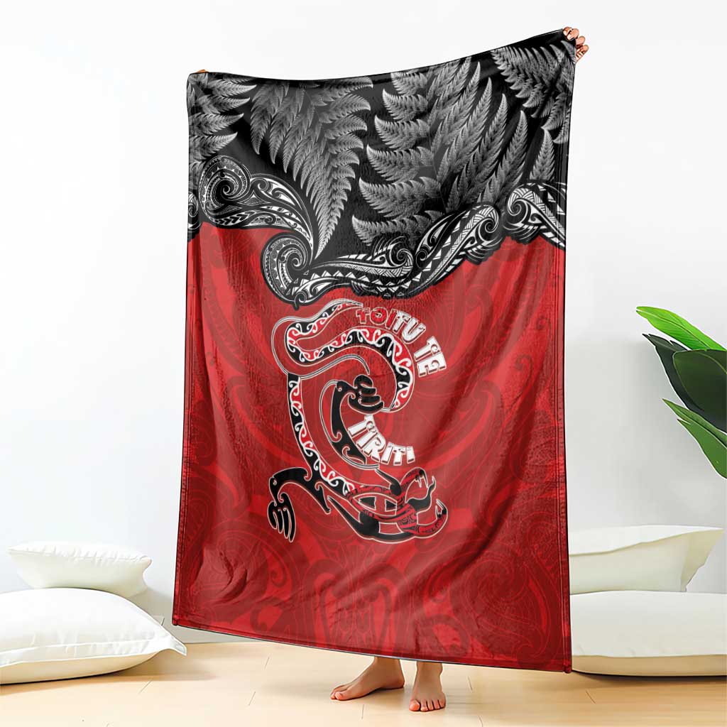 Aotearoa Toitu Te Tiriti Blanket Taniwha Tribal Motifs