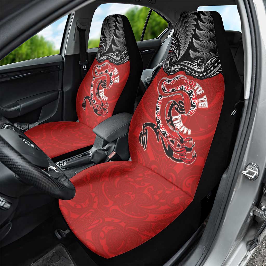 Aotearoa Toitu Te Tiriti Car Seat Cover Taniwha Tribal Motifs