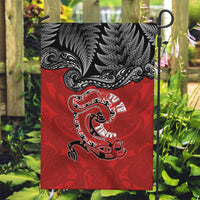 Aotearoa Toitu Te Tiriti Garden Flag Taniwha Tribal Motifs