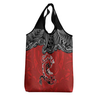 Aotearoa Toitu Te Tiriti Grocery Bag Taniwha Tribal Motifs LT03 - Polynesian Pride