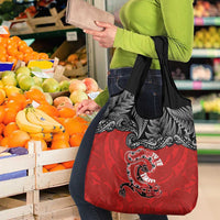 Aotearoa Toitu Te Tiriti Grocery Bag Taniwha Tribal Motifs LT03 - Polynesian Pride