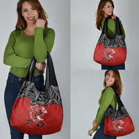 Aotearoa Toitu Te Tiriti Grocery Bag Taniwha Tribal Motifs LT03 - Polynesian Pride