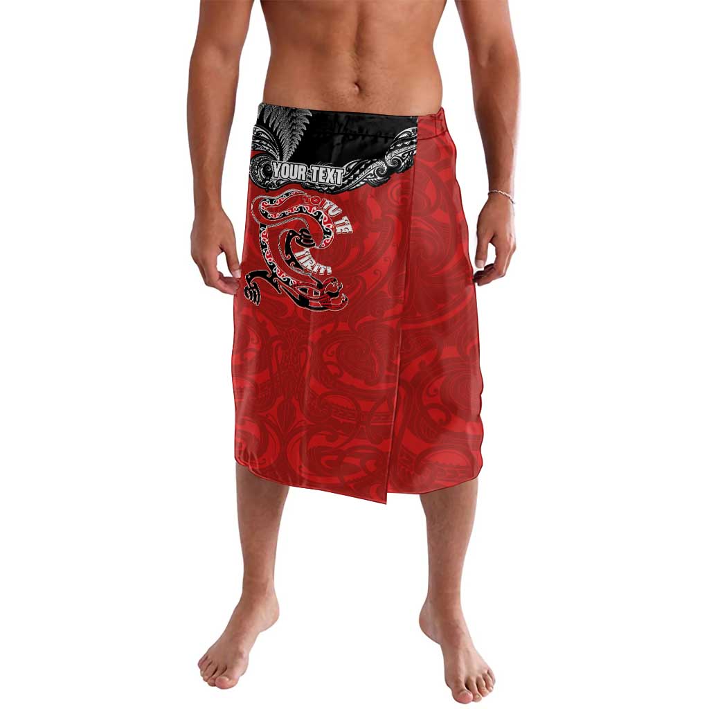 Personalised Aotearoa Toitu Te Tiriti Lavalava Taniwha Tribal Motifs LT03 Multicolor - Polynesian Pride
