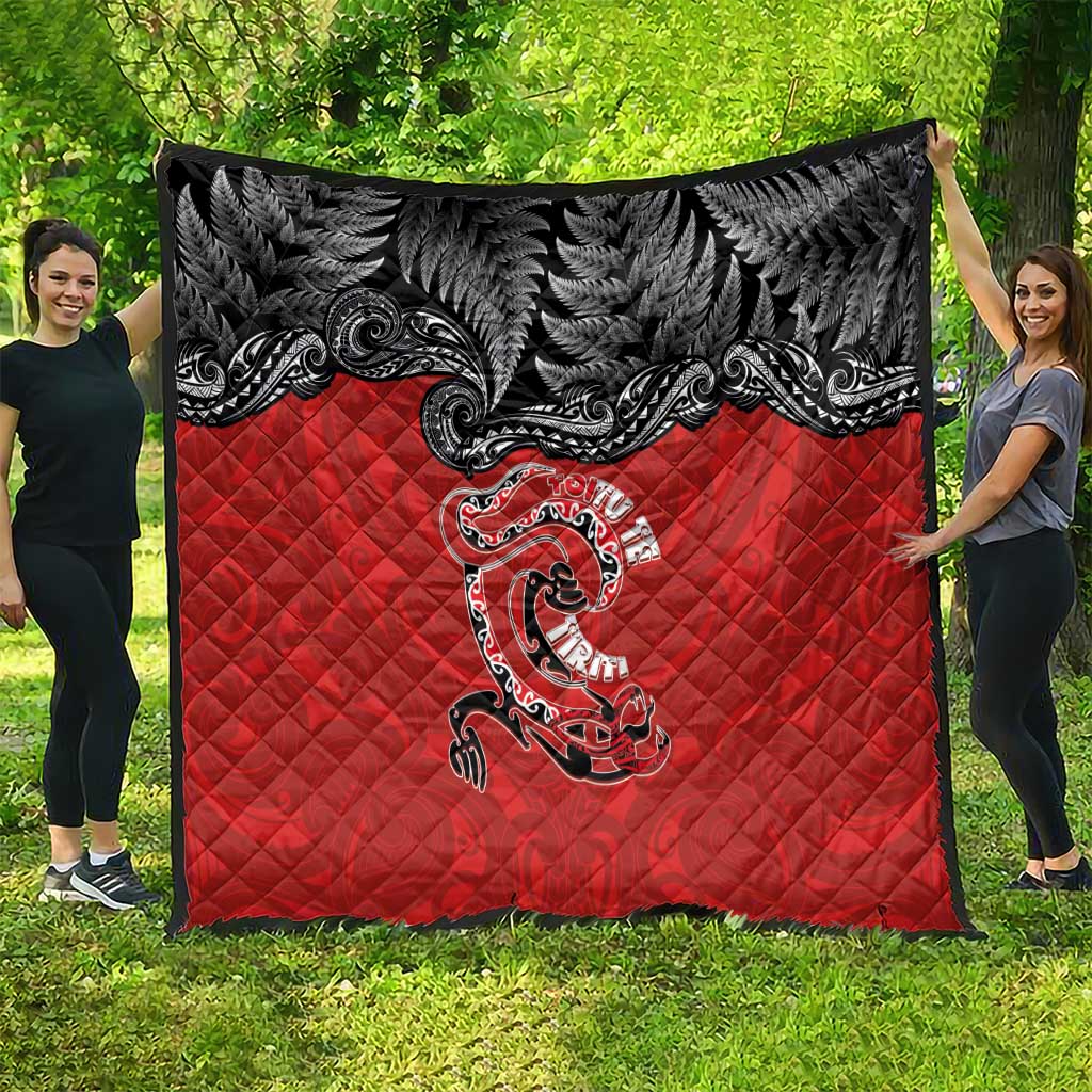 Aotearoa Toitu Te Tiriti Quilt Taniwha Tribal Motifs