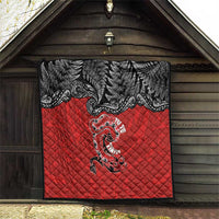 Aotearoa Toitu Te Tiriti Quilt Taniwha Tribal Motifs