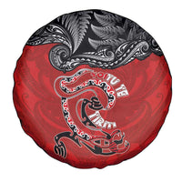 Aotearoa Toitu Te Tiriti Spare Tire Cover Taniwha Tribal Motifs