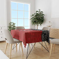 Aotearoa Toitu Te Tiriti Tablecloth Taniwha Tribal Motifs