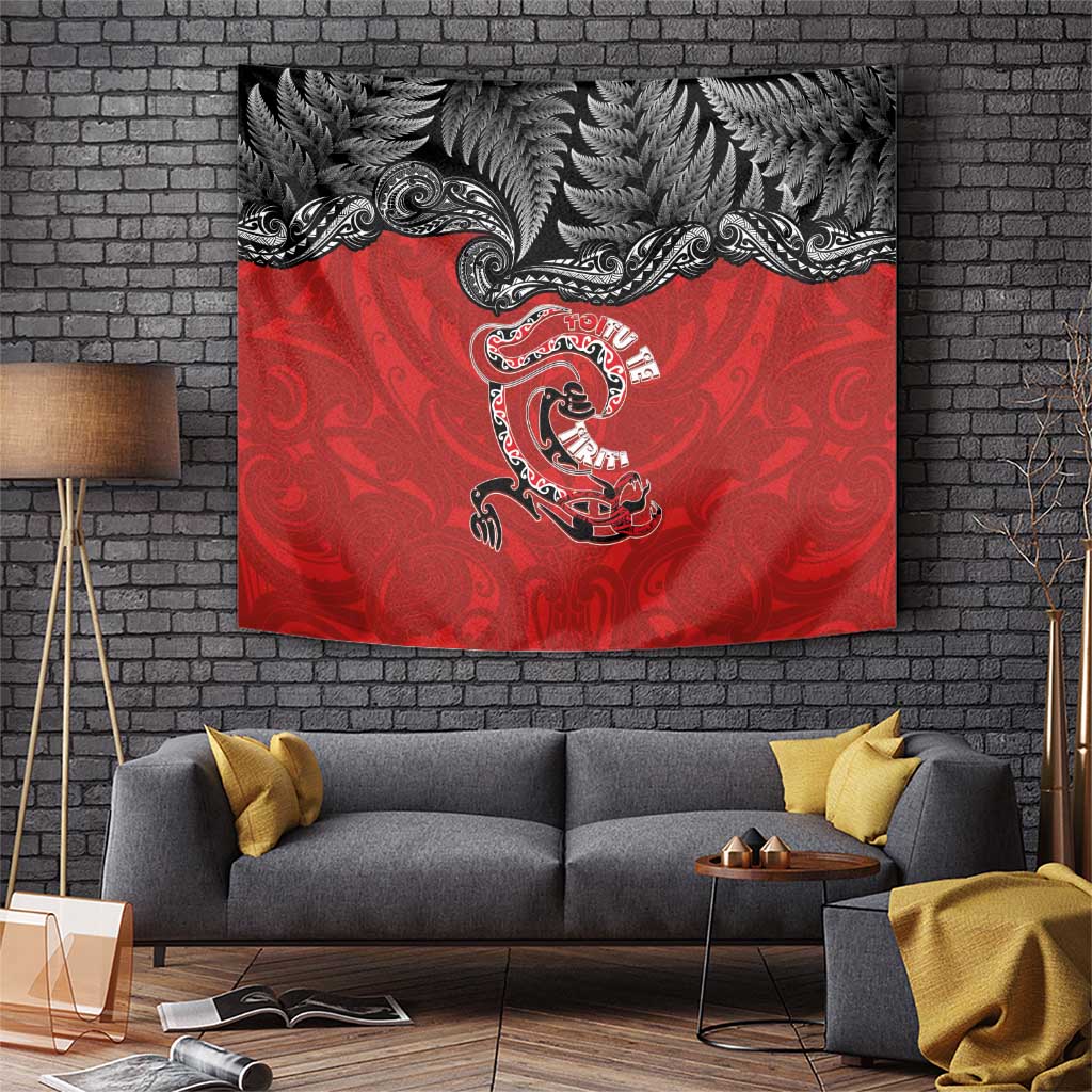 Aotearoa Toitu Te Tiriti Tapestry Taniwha Tribal Motifs